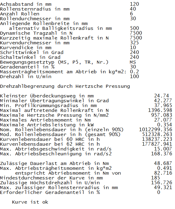 Bewegung eines Parallelkurven-Schrittgetriebes mit der Software OPTIMUS MOTUS Bewegung eines Parallelkurven-Schrittgetriebes mit der Software OPTIMUS MOTUS