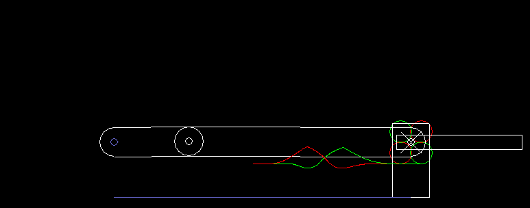 Variante eines Parallelkurvengetriebes mit linearem Antrieb und mitbewegten Kurven Variante eines Parallelkurvengetriebes mit linearem Antrieb und mitbewegten Kurven